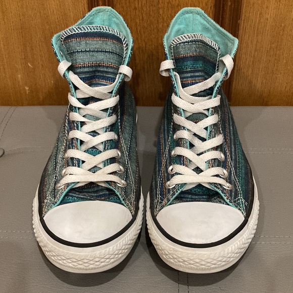 Men Size 9 or Women Size 11 Rare Canvas with Suede accent Converse - Picture 3 of 4